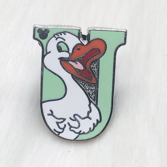 🔮 5/$25 Disney Alphabet U For‎ Ugly Duckling Silly Symphonies Pin - Picture 1 of 3